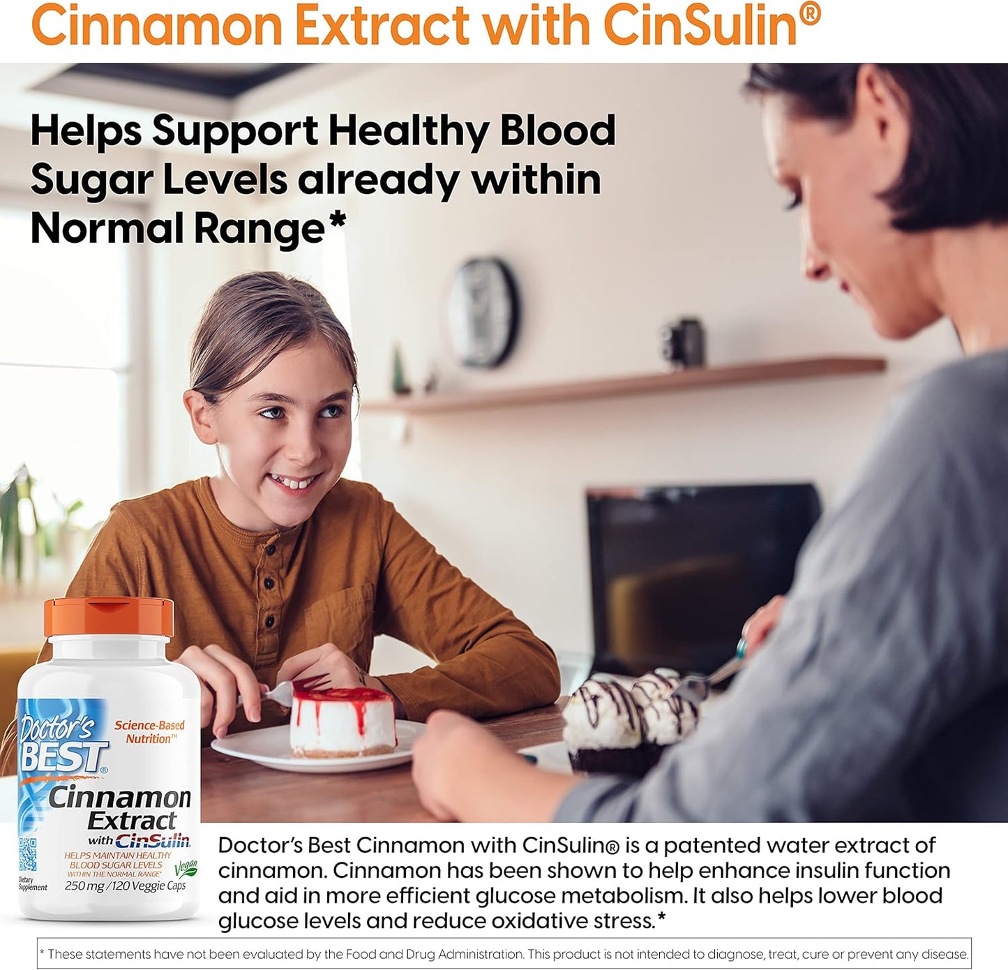 Cinnamon Fairy Dust: Get Your Sweetness in Check & Your Metabolism Dancing, Non-Gmo, Gluten Free, and Totally Vegan - 120 Tiny Capsules of Magic!